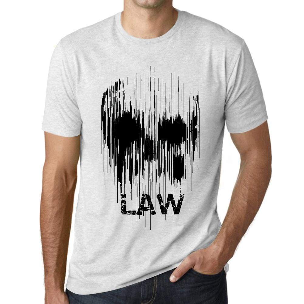 Mens Vintage Tee Shirt Graphic T Shirt Skull Law Vintage White - Vintage White / Xs / Cotton - T-Shirt