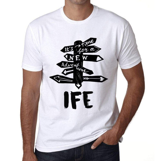 Mens Vintage Tee Shirt Graphic T Shirt Time For New Advantures Ife White - White / Xs / Cotton - T-Shirt