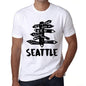 Mens Vintage Tee Shirt Graphic T Shirt Time For New Advantures Seattle White - White / Xs / Cotton - T-Shirt