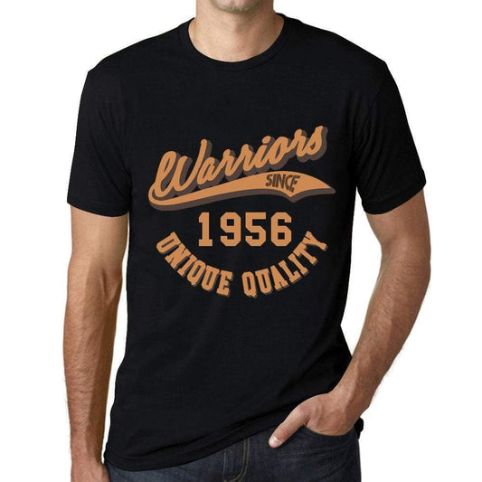 Mens Vintage Tee Shirt Graphic T Shirt Warriors Since 1956 Deep Black - Deep Black / Xs / Cotton - T-Shirt