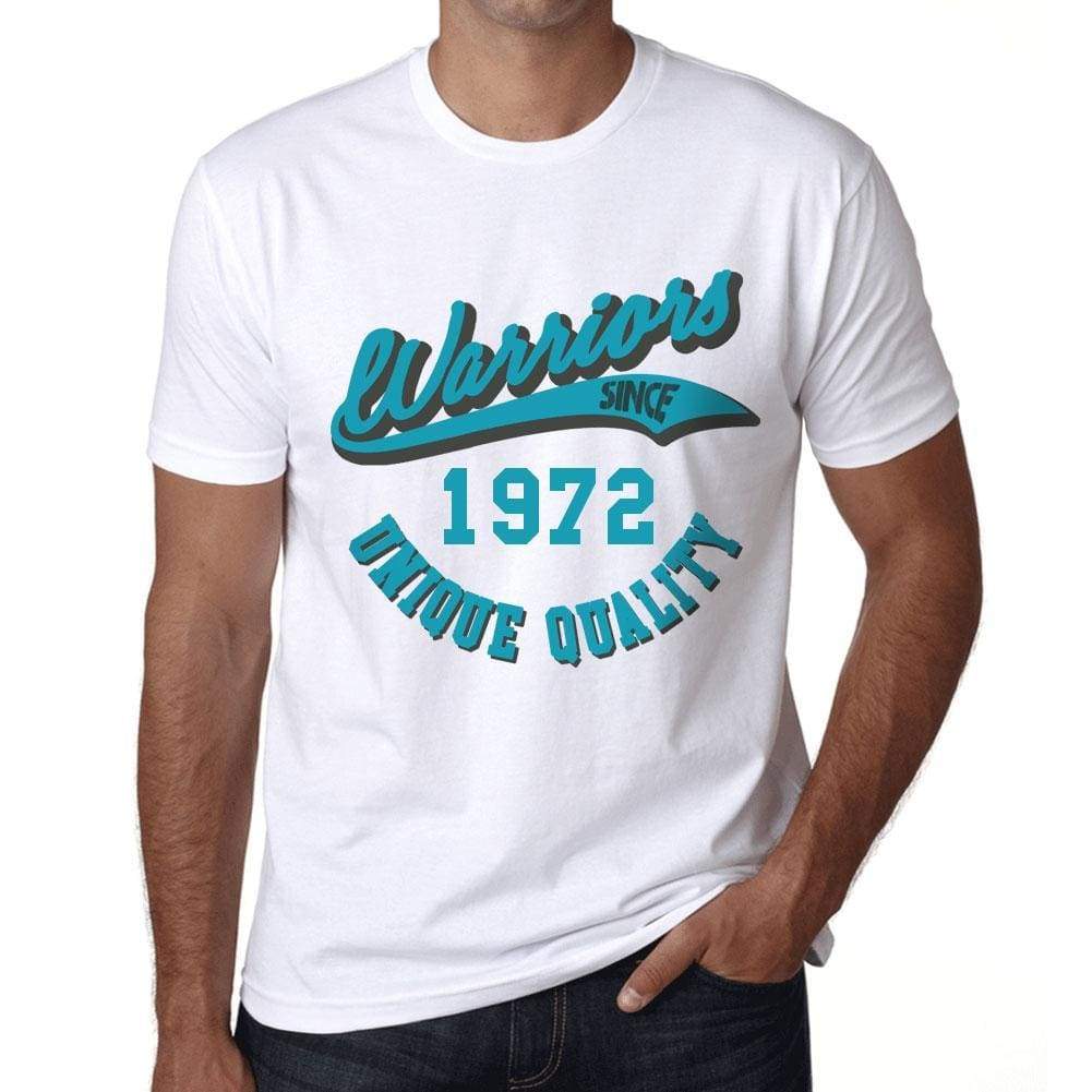 Mens Vintage Tee Shirt Graphic T Shirt Warriors Since 1972 White - White / Xs / Cotton - T-Shirt