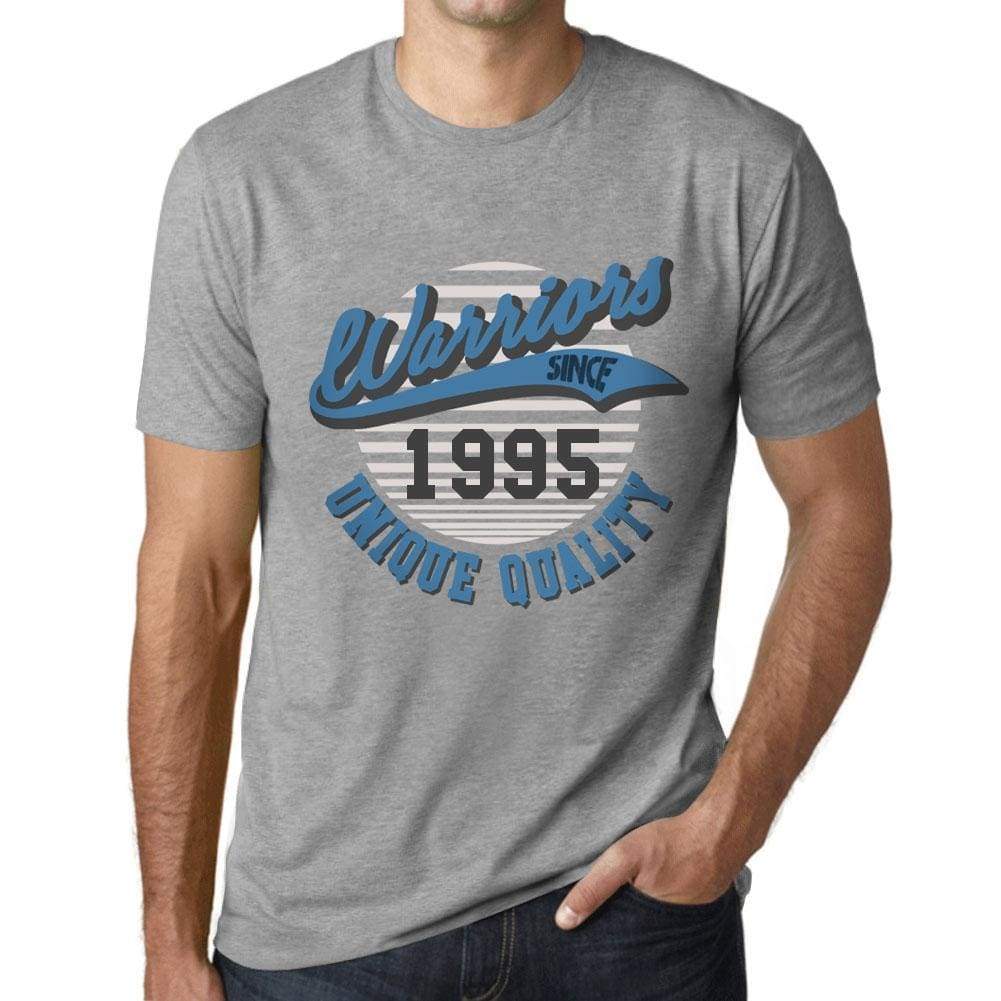 Mens Vintage Tee Shirt Graphic T Shirt Warriors Since 1995 Grey Marl - Grey Marl / Xs / Cotton - T-Shirt