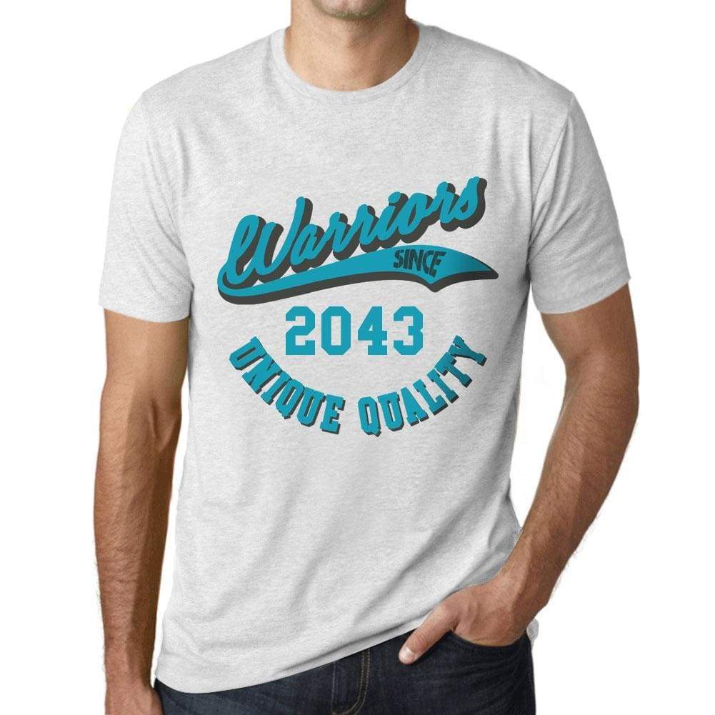 Mens Vintage Tee Shirt Graphic T Shirt Warriors Since 2043 Vintage White - Vintage White / Xs / Cotton - T-Shirt