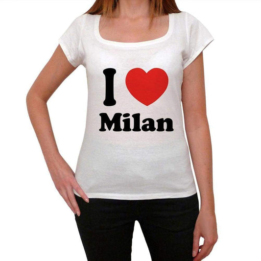Milan T Shirt Woman Traveling In Visit Milan Womens Short Sleeve Round Neck T-Shirt 00031 - T-Shirt