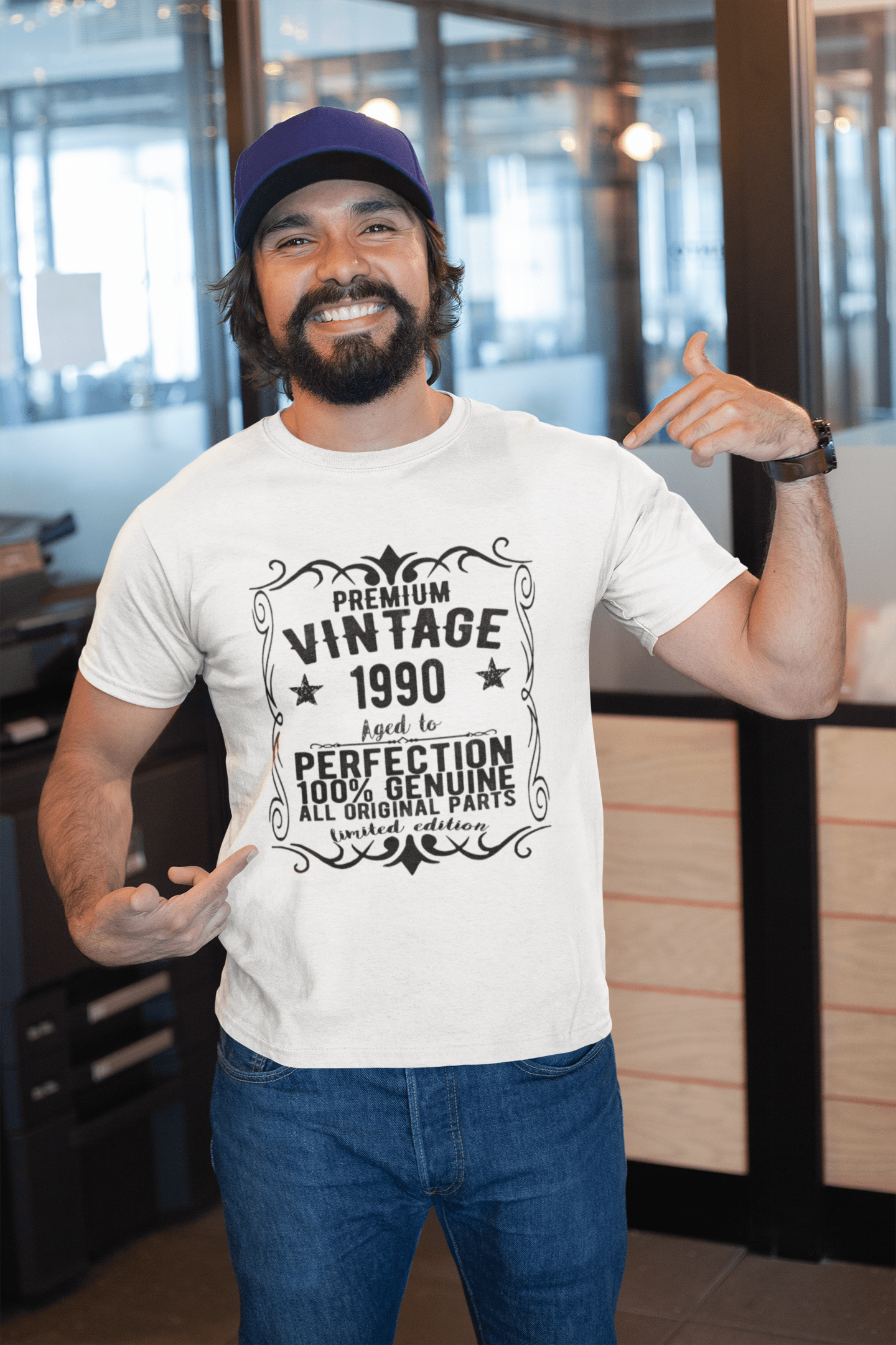 Premium Vintage Year 1990 Vintage Tshirt t Shirt Anniversaire Cadeau t Shirt