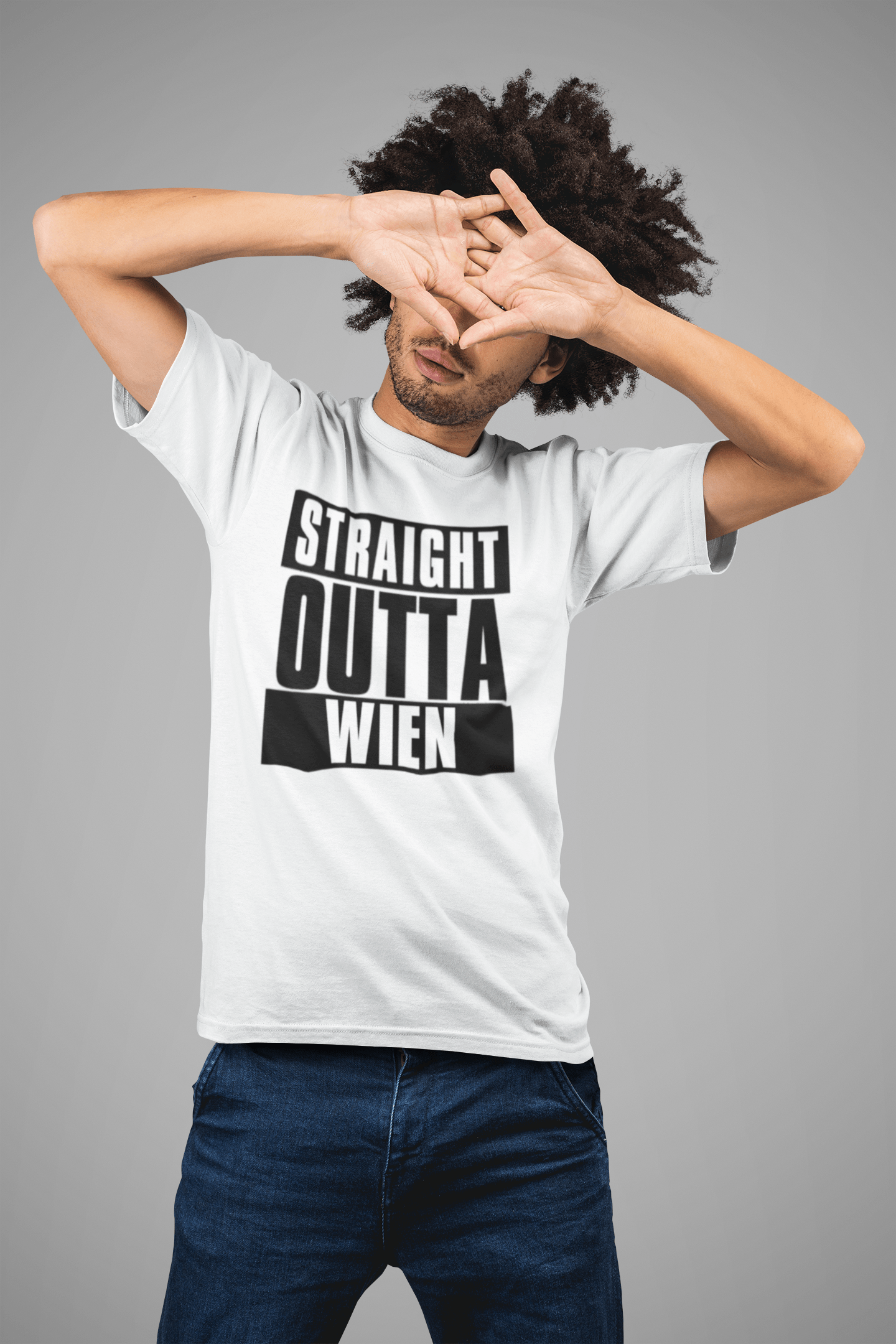 Straight Outta Wien, Homme manches courtes Col rond 00027