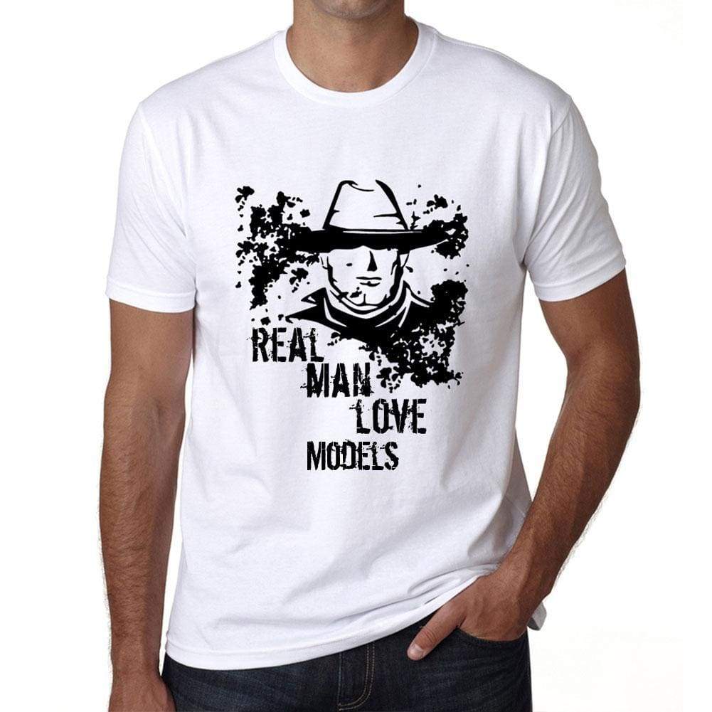 Models Real Men Love Models Mens T Shirt White Birthday Gift 00539 - White / Xs - Casual