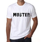 Muster Mens T Shirt White Birthday Gift 00552 - White / Xs - Casual