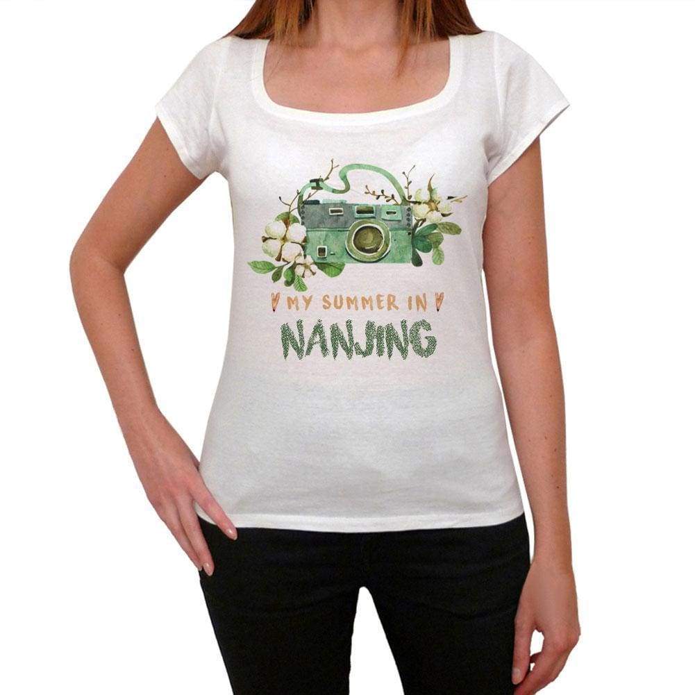 Nanjing Womens Short Sleeve Round Neck T-Shirt 00073 - Casual