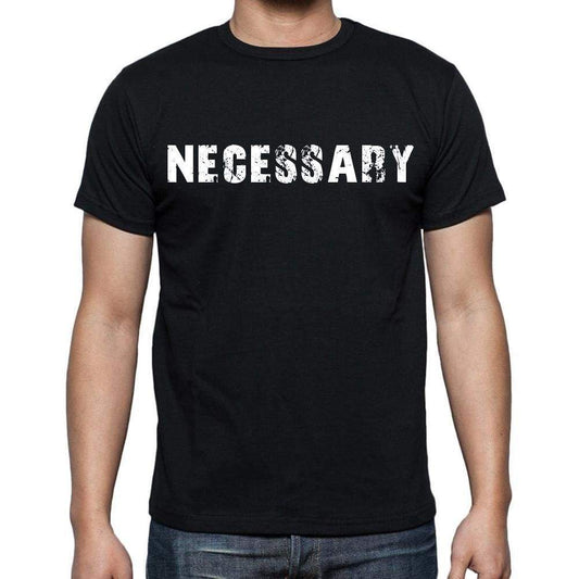 Necessary Mens Short Sleeve Round Neck T-Shirt Black T-Shirt En