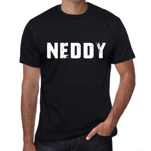 Neddy Mens Retro T Shirt Black Birthday Gift 00553 - Black / Xs - Casual