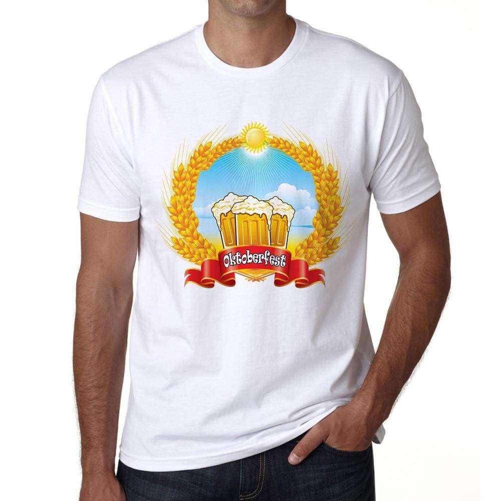 Oktoberfest 5 Oktoberfest T-Shirt Mens White Tee 100% Cotton 00179