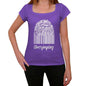 Overjoying Fingerprint Purple Womens Short Sleeve Round Neck T-Shirt Gift T-Shirt 00310 - Purple / Xs - Casual