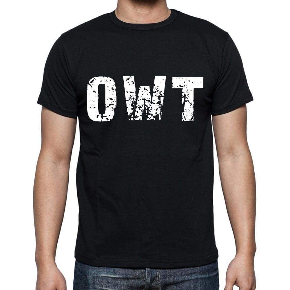 Owt Men T Shirts Short Sleeve T Shirts Men Tee Shirts For Men Cotton Black 3 Letters - Casual