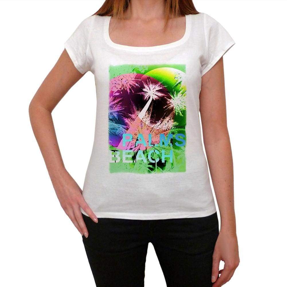 Palms Beach Green Womens T-Shirt