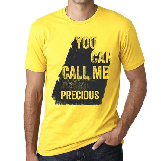 Precious You Can Call Me Precious Mens T Shirt Yellow Birthday Gift 00537 - Yellow / Xs - Casual