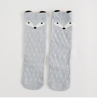 children socks cartoon mouse fox totoro pattern style baby socks cotton small boy girl knee high leg warm big kids short sock