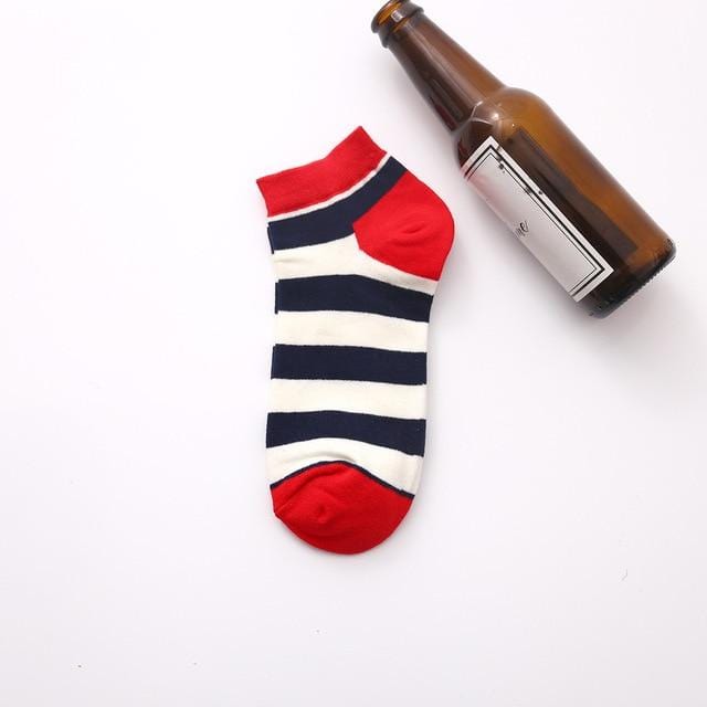 Summer Trendy Happy Socks Men Cotton Boat Man Socks Interest Funny Originality Harajuku ankle Sock Food Fruit