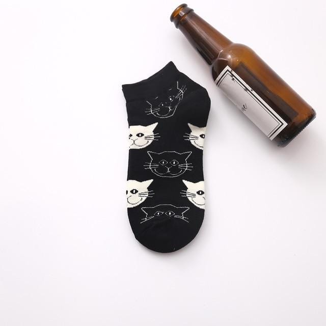 Summer Trendy Happy Socks Men Cotton Boat Man Socks Interest Funny Originality Harajuku ankle Sock Food Fruit