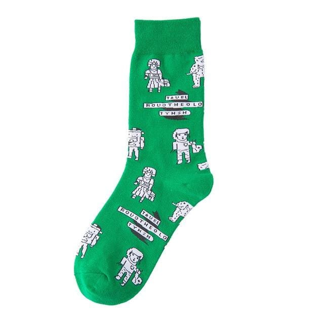 Herbstmode Straße Harajuku Stil lustige Socken Unisex Phantasie Obst Tier Kunst Mann Baumwollsocken süße glückliche Frau lange Socken Meias