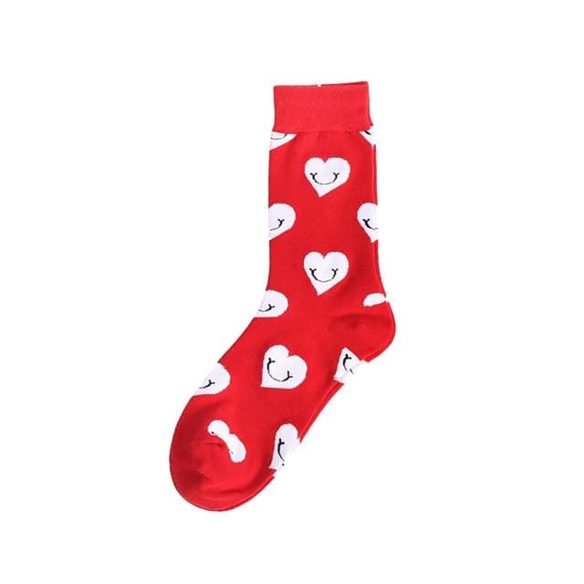 Herbstmode Straße Harajuku Stil lustige Socken Unisex Phantasie Obst Tier Kunst Mann Baumwollsocken süße glückliche Frau lange Socken Meias