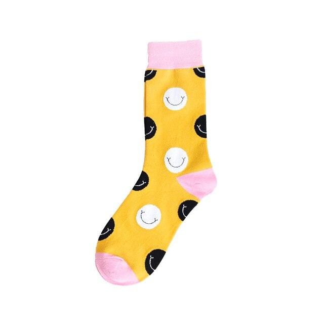 Herbstmode Straße Harajuku Stil lustige Socken Unisex Phantasie Obst Tier Kunst Mann Baumwollsocken süße glückliche Frau lange Socken Meias