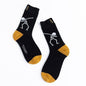 Chaussettes unisexes Style peinture pour hommes, 100 coton, chaussettes complètes colorées Harajuku, 1 paire, cadeaux, taille 35-43