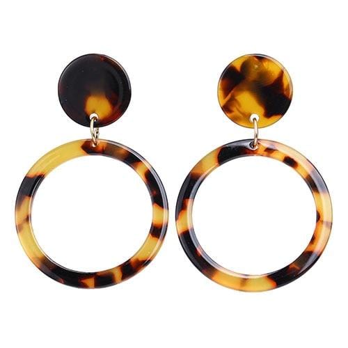 Personnalité 2019 trapèze grand Long acrylique acétate boucles d'oreilles pour femmes Rectangle écaille de tortue boucle d'oreille Za bijoux