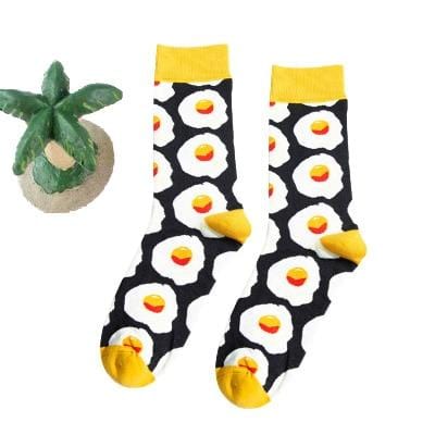 Chaussettes amusantes pour femmes, avec impression d'art, chaussettes d'hiver chaudes et mignonnes avec avocat Sushi nourriture en coton, chaussettes unisexes Harajuku à la mode, 1 paire