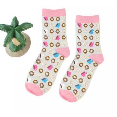 Chaussettes amusantes pour femmes, avec impression d'art, chaussettes d'hiver chaudes et mignonnes avec avocat Sushi nourriture en coton, chaussettes unisexes Harajuku à la mode, 1 paire