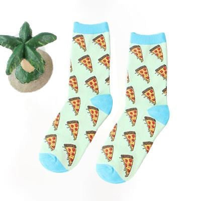 Chaussettes amusantes pour femmes, avec impression d'art, chaussettes d'hiver chaudes et mignonnes avec avocat Sushi nourriture en coton, chaussettes unisexes Harajuku à la mode, 1 paire