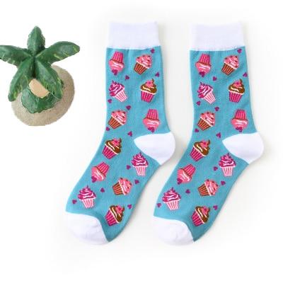 Chaussettes amusantes pour femmes, avec impression d'art, chaussettes d'hiver chaudes et mignonnes avec avocat Sushi nourriture en coton, chaussettes unisexes Harajuku à la mode, 1 paire