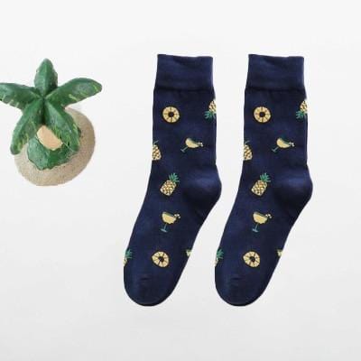 Chaussettes amusantes pour femmes, avec impression d'art, chaussettes d'hiver chaudes et mignonnes avec avocat Sushi nourriture en coton, chaussettes unisexes Harajuku à la mode, 1 paire