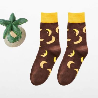 Chaussettes amusantes pour femmes, avec impression d'art, chaussettes d'hiver chaudes et mignonnes avec avocat Sushi nourriture en coton, chaussettes unisexes Harajuku à la mode, 1 paire