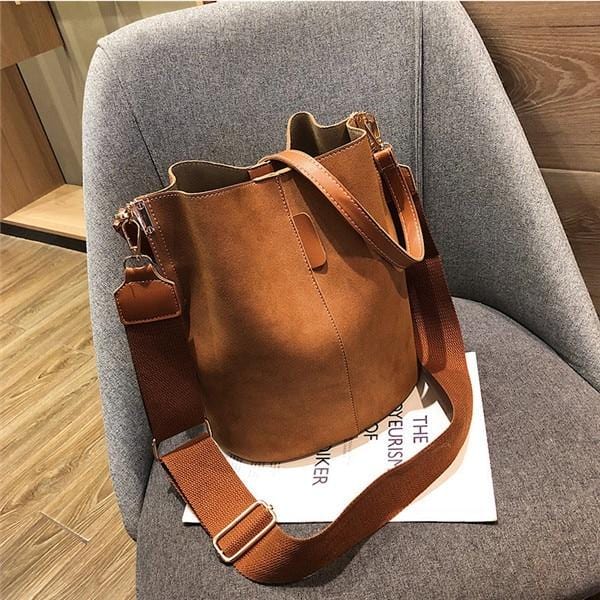 Sac messager femmes seau sac à bandoulière grande capacité vintage mat en cuir PU dame sac à main de luxe concepteur bolsos mujer noir