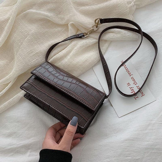 Mini sacs à bandoulière motif pierre pour femmes, sacs à main et sacs à main en cuir Pu, sacoche à bandoulière de styliste pour dames, 2020