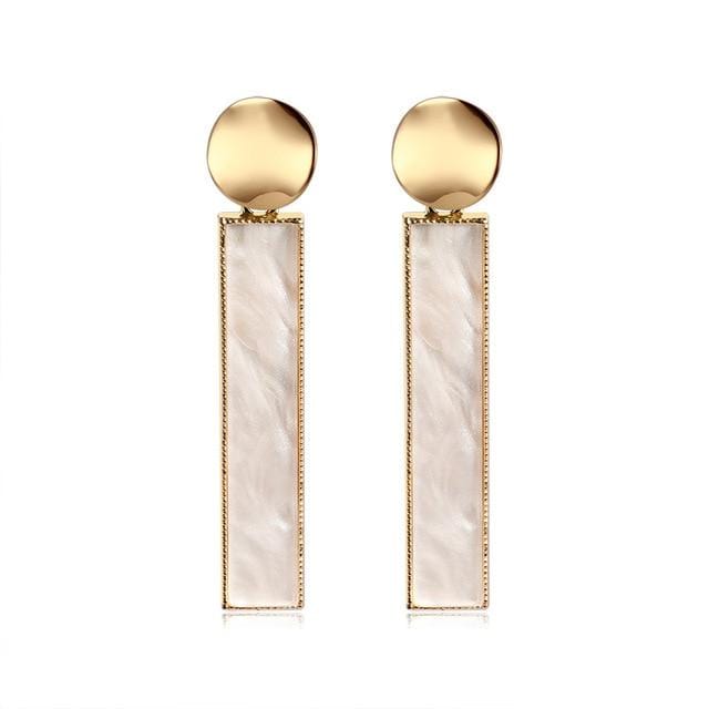 X &amp; P nouveau coréen coeur déclaration boucles d'oreilles 2019 pour les femmes mode Vintage géométrique acrylique balancent boucle d'oreille bijoux