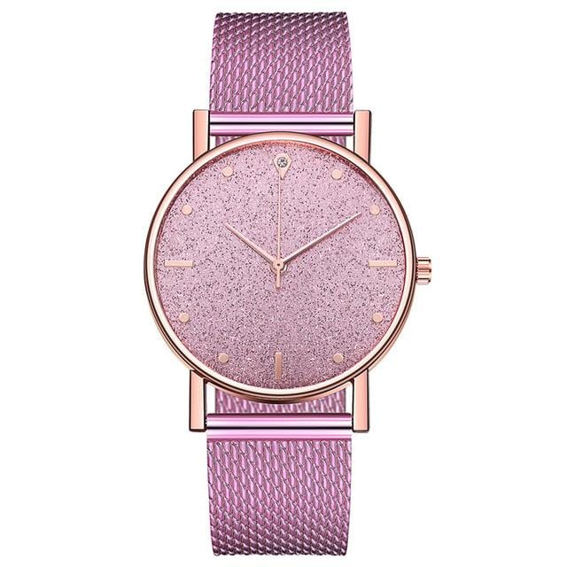 Horloge à Quartz analogique pour femmes, robe Roestvrij Stalen, mode Luxe Dames, or Rose doré, horloge analogique