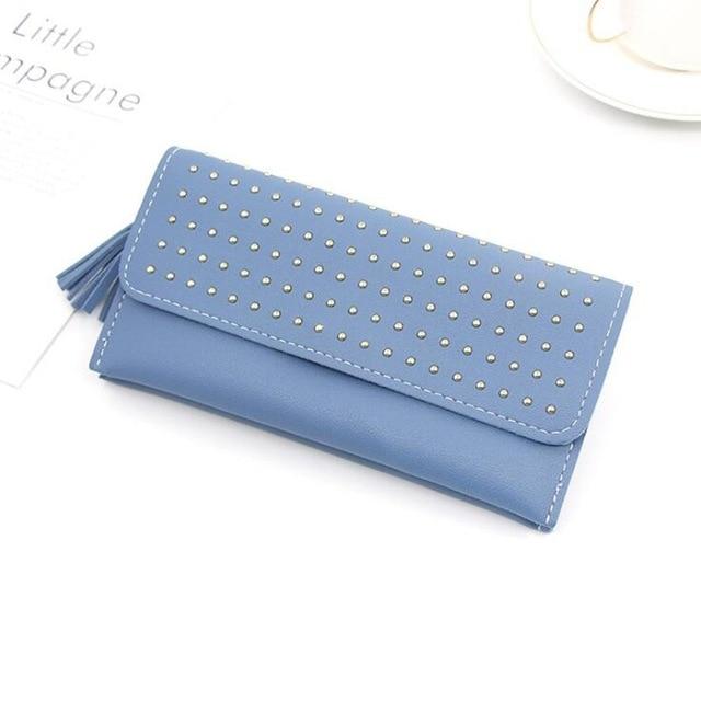 Long Women's Wallet Female Purses Tassel Coin Purse Card Holder Wallets Female Pu Leather Clutch Money Bag Pu Leather Wallet