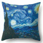 Van Gogh – housse de coussin en coton, Style peinture à l'huile, taie d'oreiller pour canapé, chaise de voiture, cadeau, 45x45cm