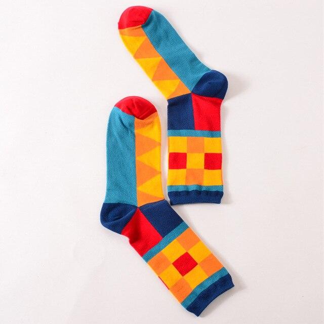 Chaussettes amusantes et mignonnes pour femmes et hommes, courtes en coton avec impression, décontractées, harajuku, designer, art, mode féminine, été