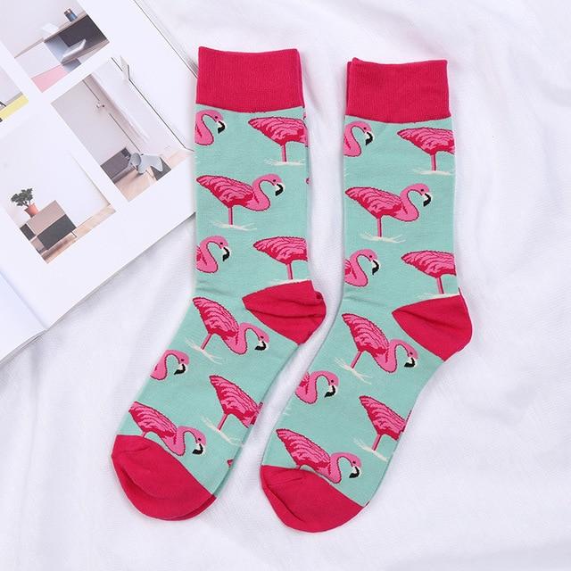 Chaussettes amusantes et mignonnes pour femmes et hommes, courtes en coton avec impression, décontractées, harajuku, designer, art, mode féminine, été