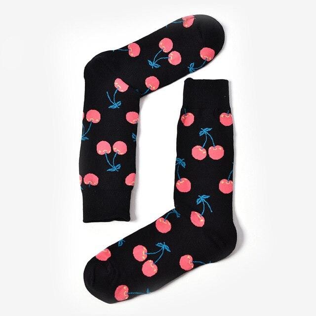 Chaussettes amusantes et mignonnes pour femmes et hommes, courtes en coton avec impression, décontractées, harajuku, designer, art, mode féminine, été