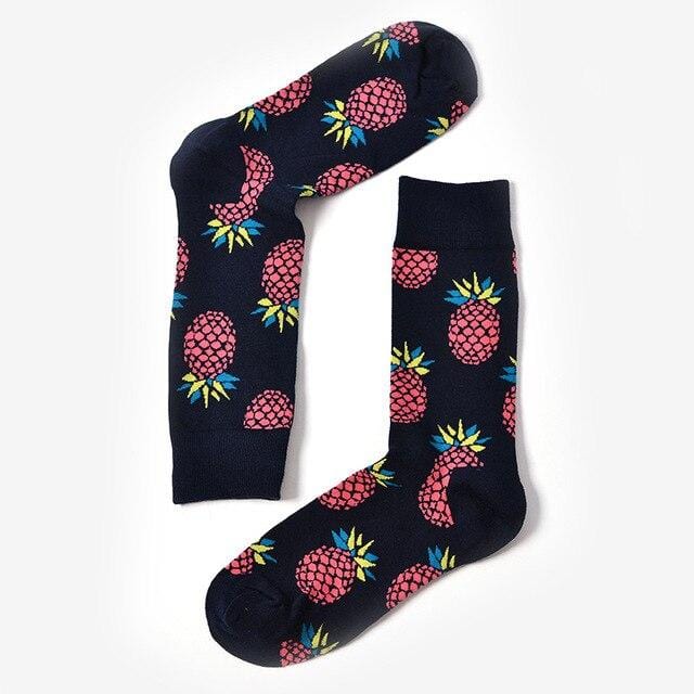 Chaussettes amusantes et mignonnes pour femmes et hommes, courtes en coton avec impression, décontractées, harajuku, designer, art, mode féminine, été