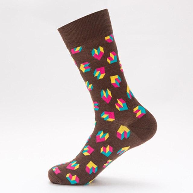 Chaussettes amusantes et mignonnes pour femmes et hommes, courtes en coton avec impression, décontractées, harajuku, designer, art, mode féminine, été