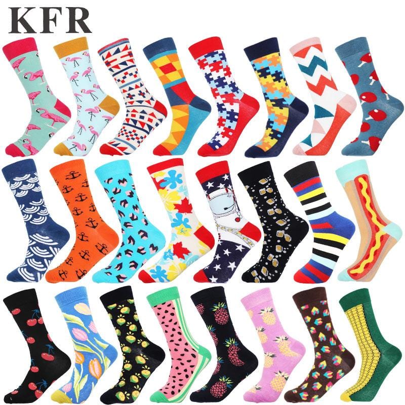 Chaussettes amusantes et mignonnes pour femmes et hommes, courtes en coton avec impression, décontractées, harajuku, designer, art, mode féminine, été