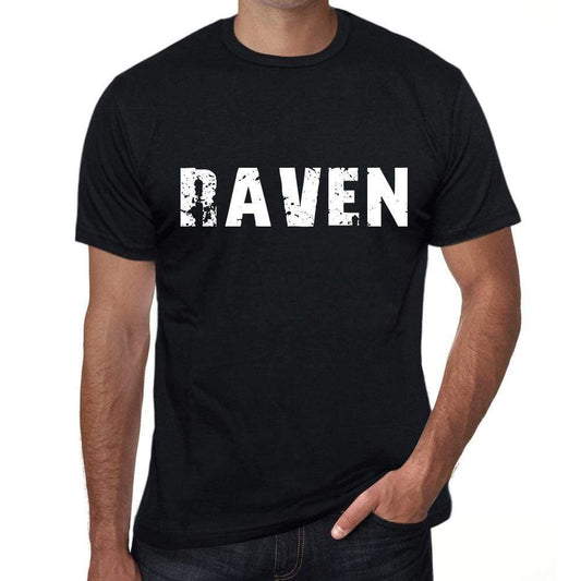 Raven Mens Retro T Shirt Black Birthday Gift 00553 - Black / Xs - Casual