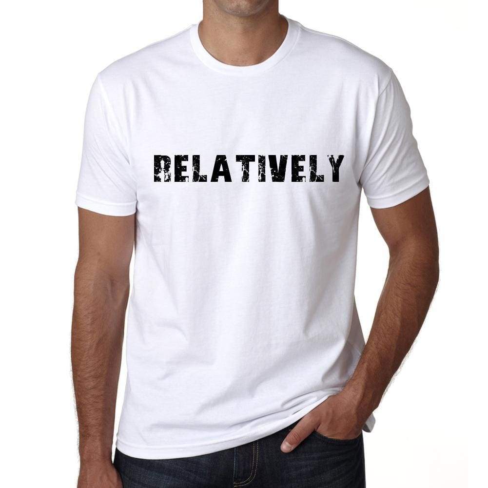 Relatively Mens T Shirt White Birthday Gift 00552 - White / Xs - Casual