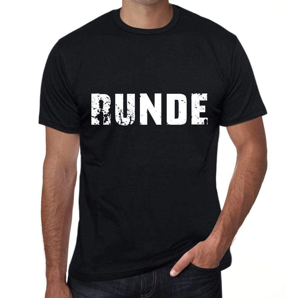 Runde Mens T Shirt Black Birthday Gift 00548 - Black / Xs - Casual