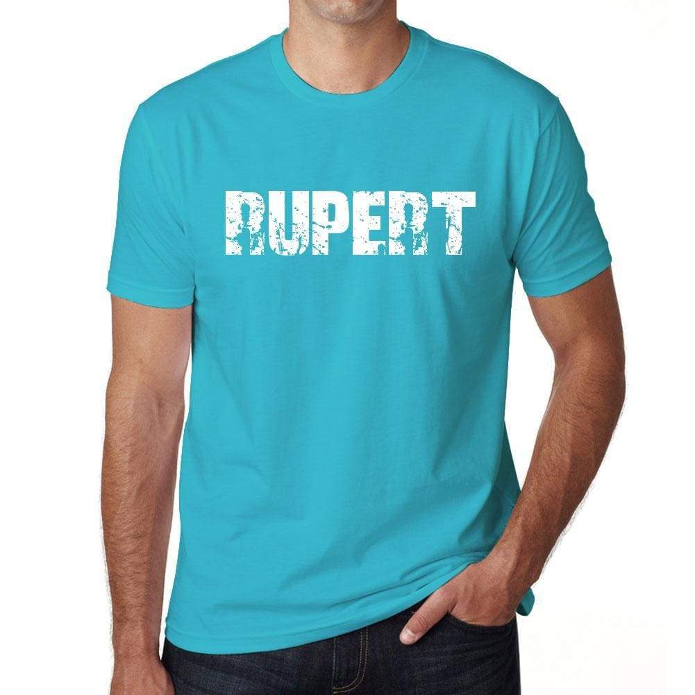 Rupert Mens Short Sleeve Round Neck T-Shirt 00020 - Blue / S - Casual